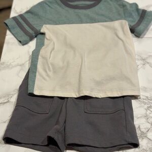 Member's Mark Kids Crewneck Set - Green and Gray